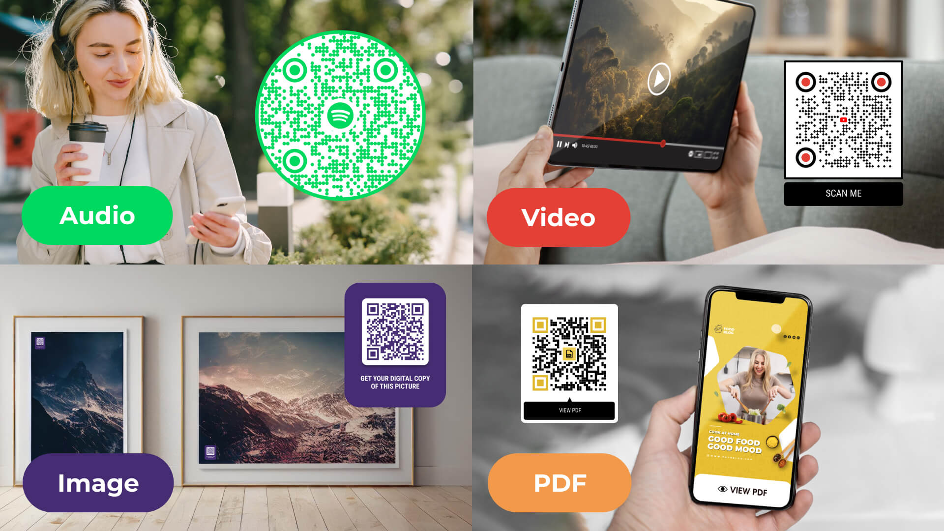 Share Audio-Visual Content With The World: Use Multimedia QR Code Generator